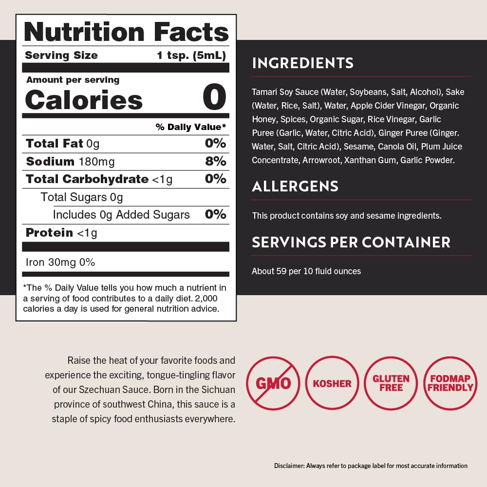 Two-pack display of San-J Spicy Szechuan Sauce for convenient gluten-free flavor
