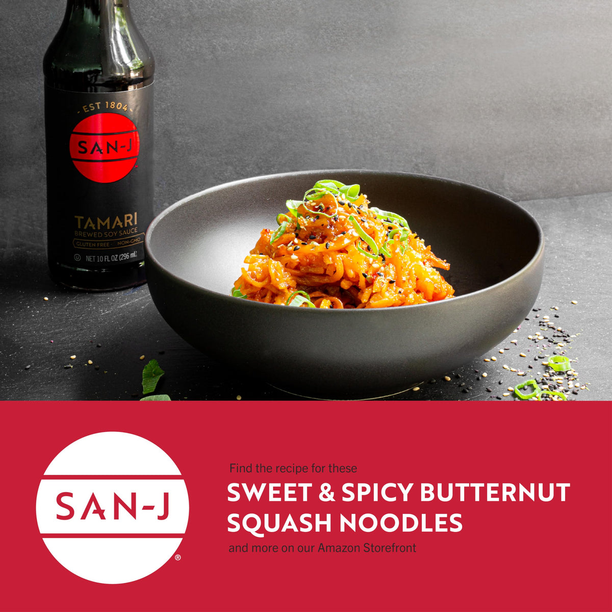 San-J Tamari 64oz bottle for family meals and bulk prep.