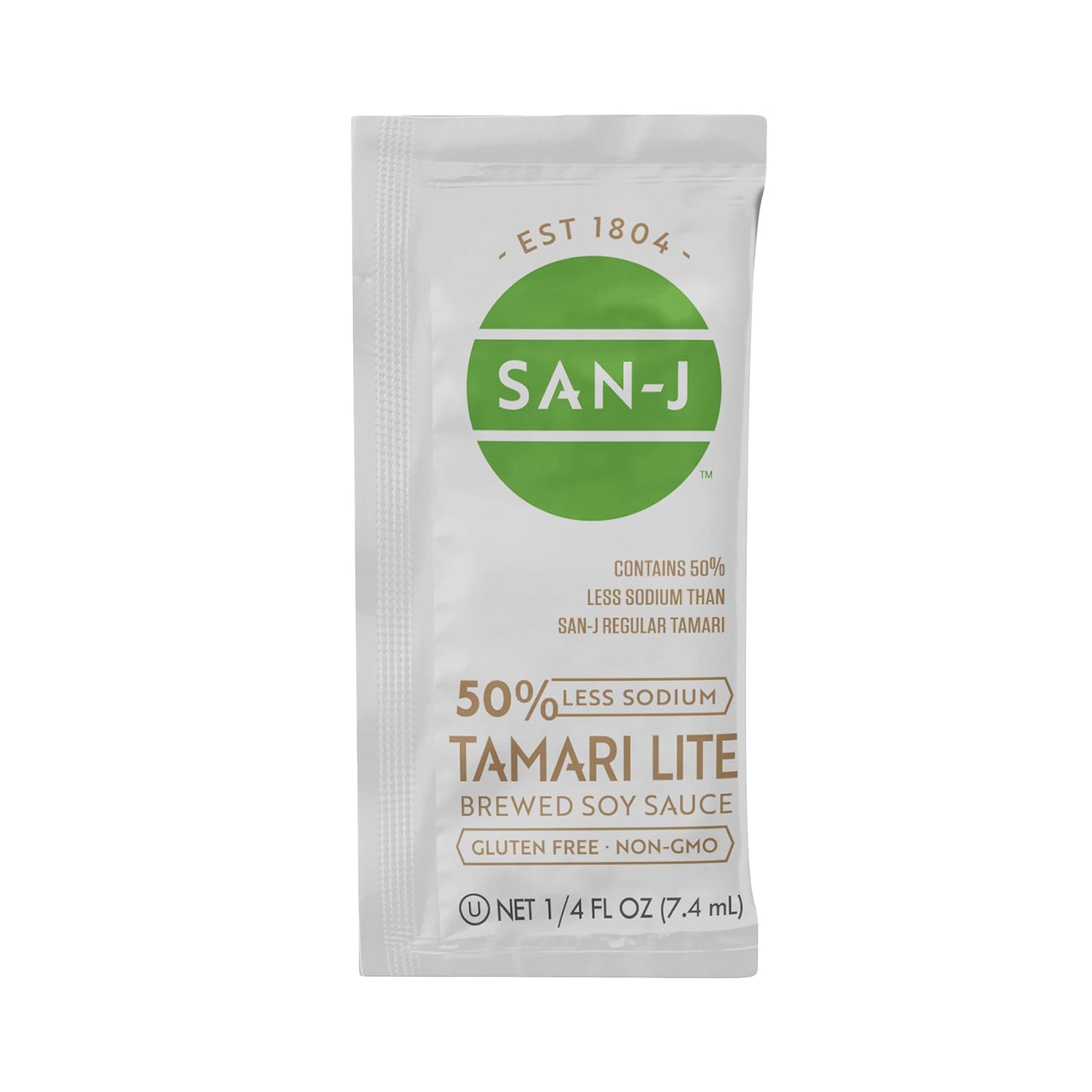 San-J Tamari Lite 50% sodium packet for on-the-go flavor
