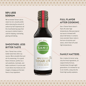 San-J Tamari Lite boosts stir-fries with depth while reducing sodium.