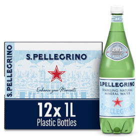 San Pellegrino 1L bottle front view, ideal for meal pairing