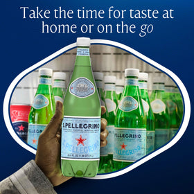 San Pellegrino 1L bottle side view, convenient on-the-go hydration
