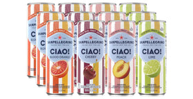 San Pellegrino Ciao lime can for a zesty, refreshing sip perfect with light meals