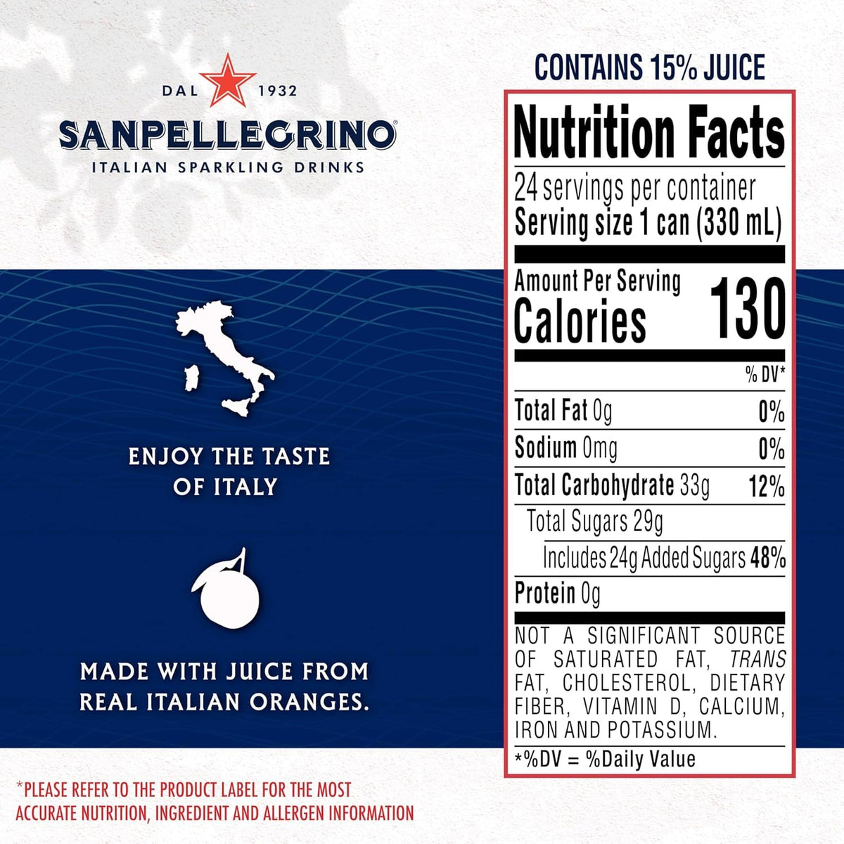 San Pellegrino Grapefruit sparkling can, crisp finish perfect for brunch spreads