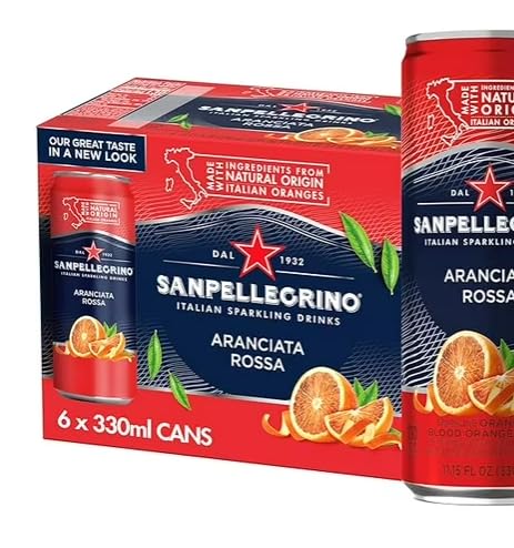 San Pellegrino Pomegranate Orange cans pair with meals and social occasions