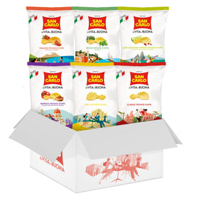 San Carlo Paprika chips with bold aroma, perfect for dipping or sharing.