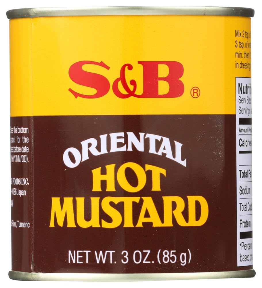 S&B Oriental Hot Mustard paste preparation for sauces.