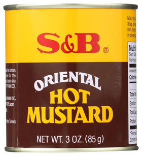 S&B Oriental Hot Mustard paste preparation for sauces.