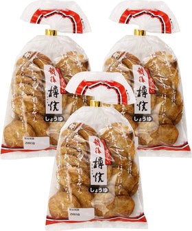 Sanko Echigo Taruyaki Shoyu 3Pack box front—savory rice crackers for snacks