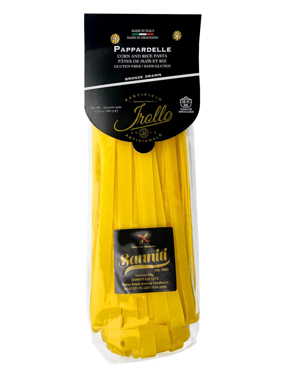 Sanniti artisanal pappardelle with bronze-cut ribbons ideal for rich sauces.
