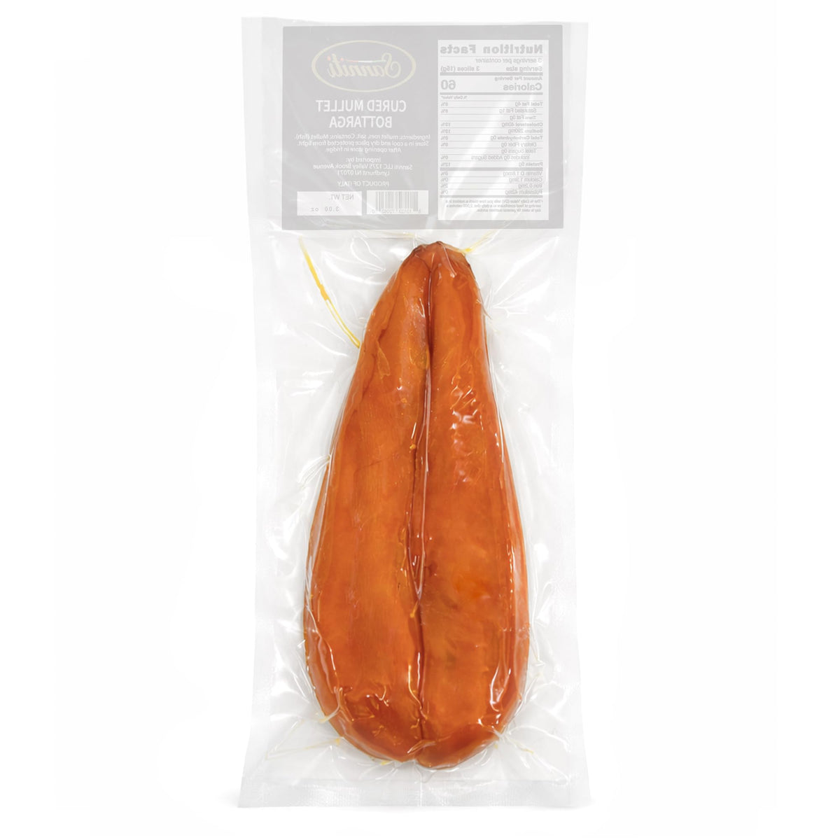Sanniti bottarga thin slices close-up for delicate, savory toppings on warm dishes