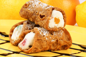 Crisp Italian cannoli shells perfect for dessert platters and celebrations.