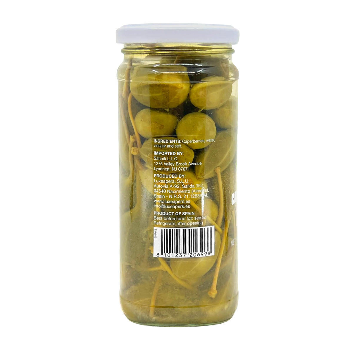 Sanniti caperberries served on crostini for a tangy Mediterranean bite