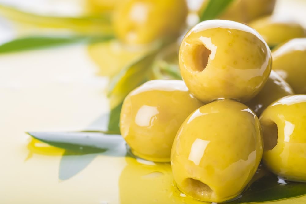 Olives tossed into a bright salad for a quick flavor boost.