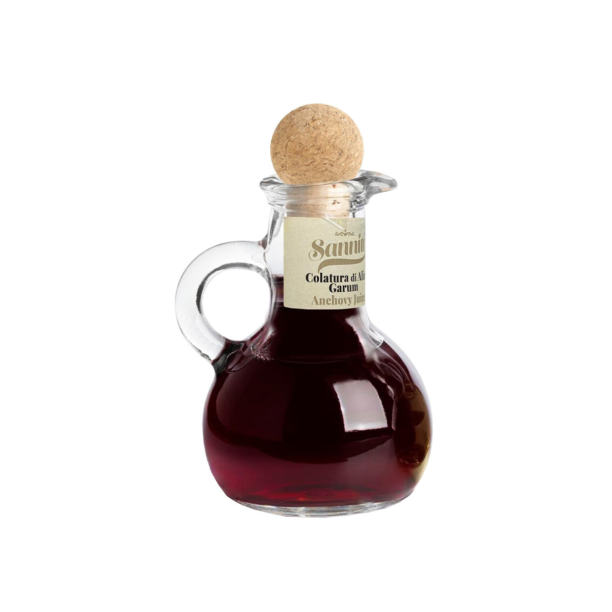 Sanniti Colatura bottle pour highlights rich umami for finishing sauces