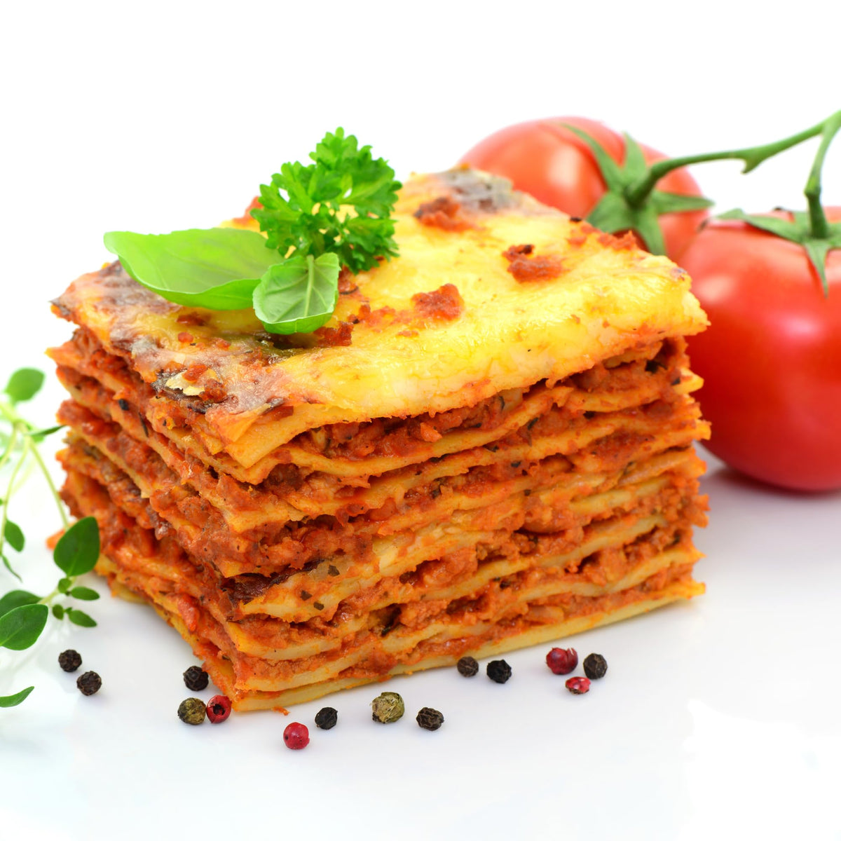 Sanniti gluten-free curly lasagna sheets boiling in pot.