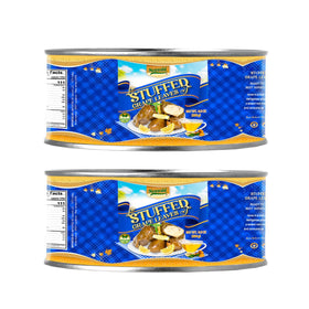 Sanniti Dolmas can label highlighting authentic Mediterranean flavor.
