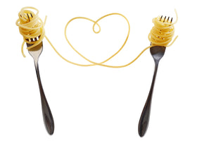 Sanniti dried spaghetti imported from Italy, authentic Italian base.