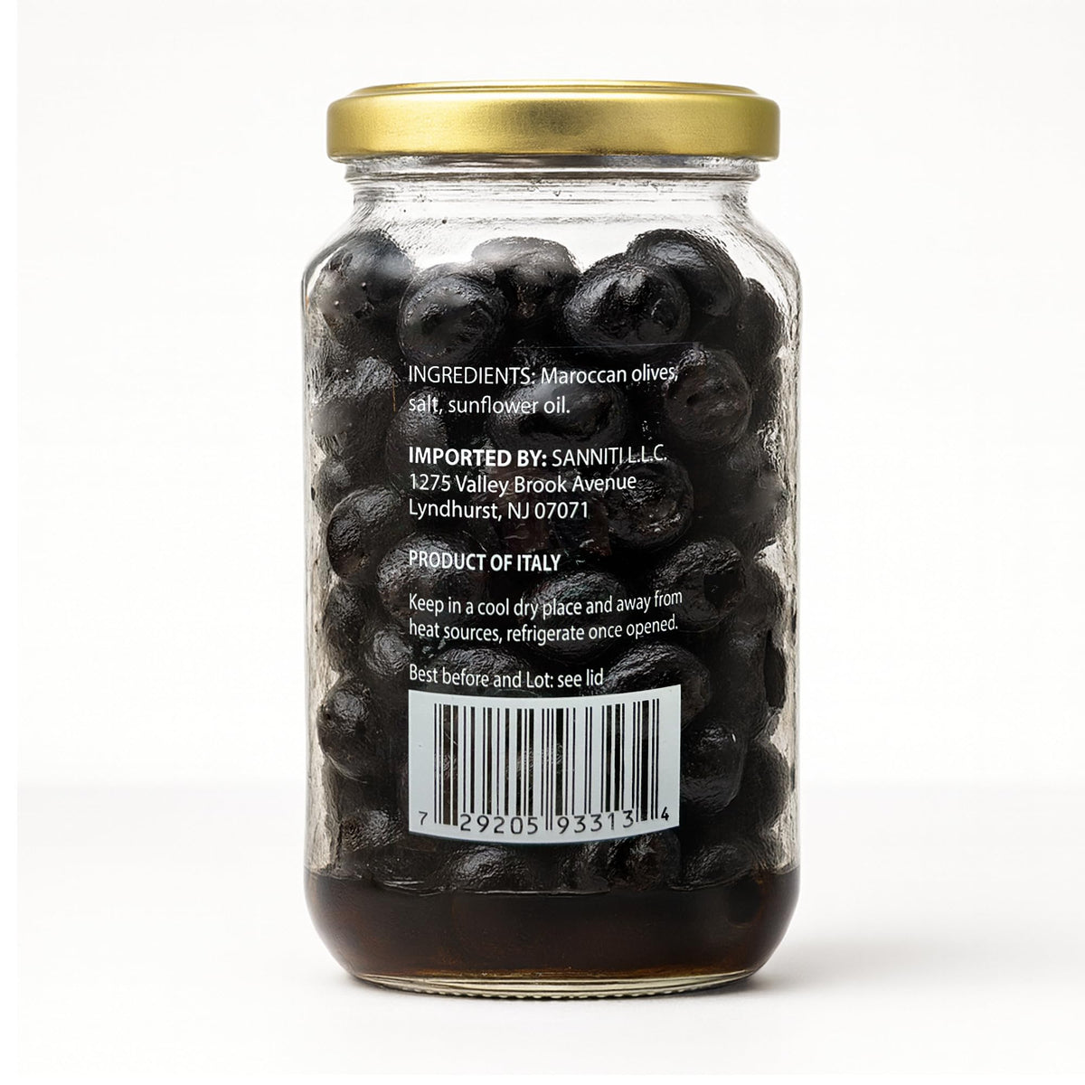 Sanniti olives close-up showing wrinkled texture and rich color.