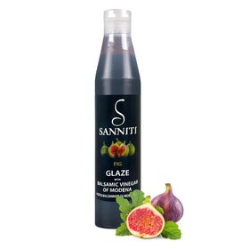 Sanniti Fig Glaze salad drizzle enhances greens with sweet balsamic nuance.