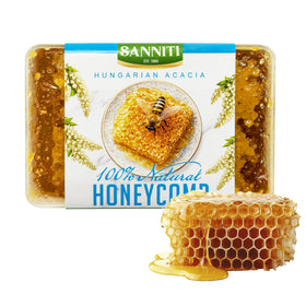 Sanniti Fulmer honeycomb on cheese board with fruits for pairing.