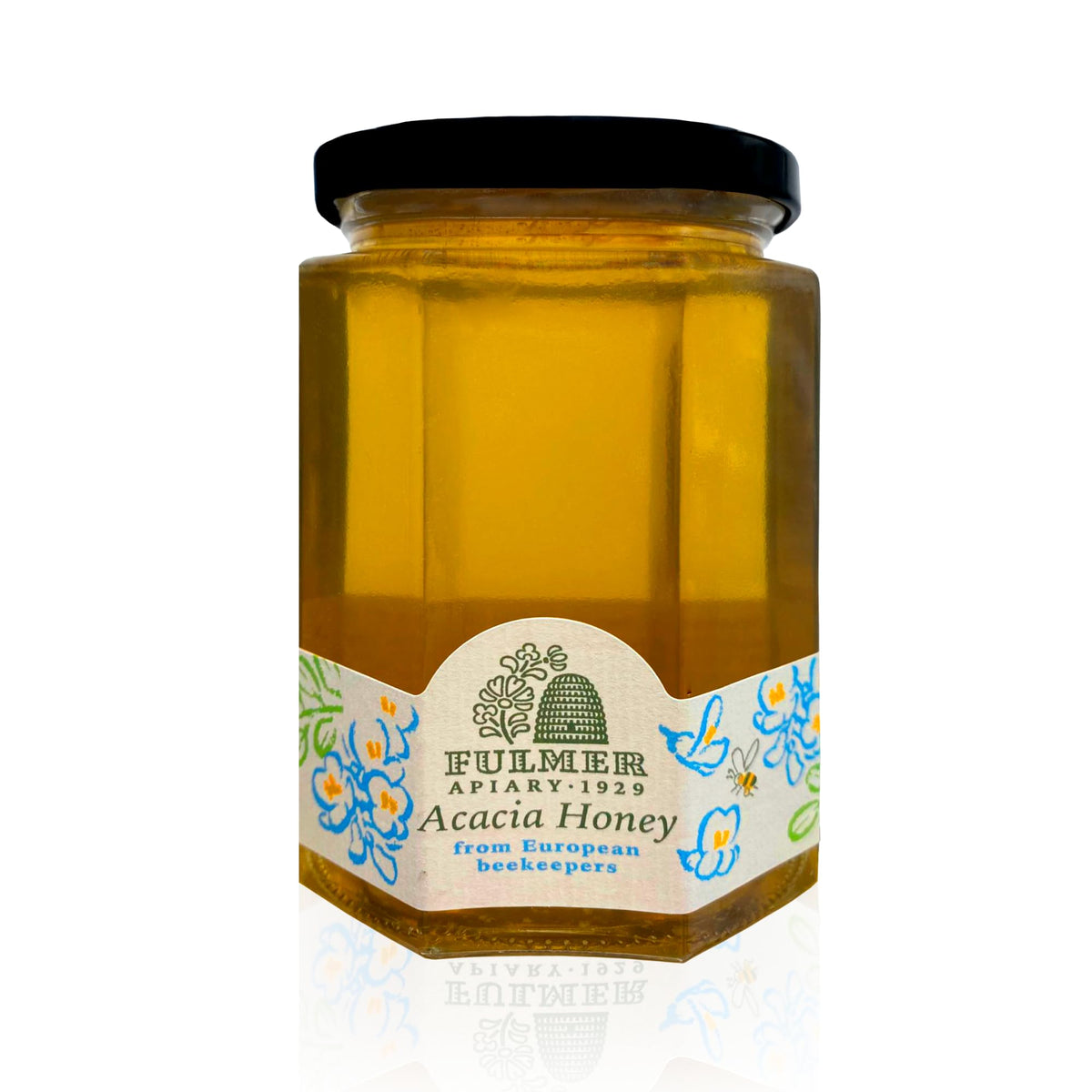 Sanniti Fulmer Hungarian Acacia Honey in a jar, smooth natural sweetness for tea