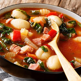 Sanniti gnocchi sauce ideas with olives and herbs.