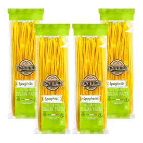 Sanniti Italian spaghetti ingredients corn rice deliver authentic gluten-free texture.