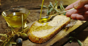 Sanniti Laudemio plated dish showcasing a finishing oil drizzle.