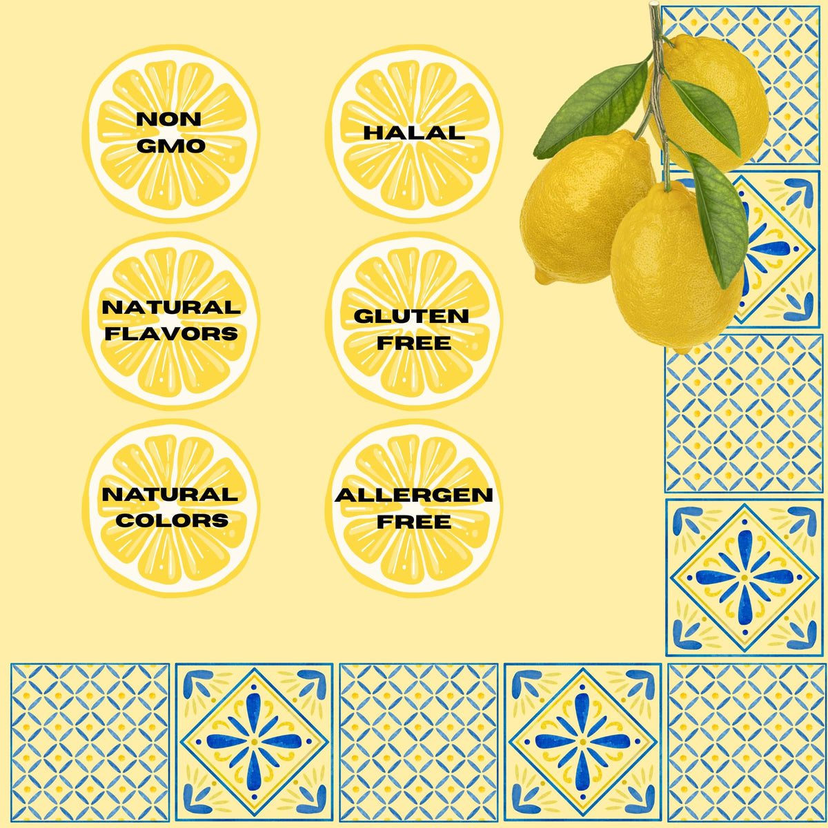 Sanniti Limoncini Frizzanti 6.17-ounce bag display, easy to portion and enjoy.