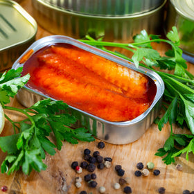 Sanniti Mackerel Fillets with Pasta, a protein-rich meal option.