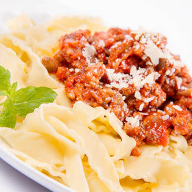 Sanniti gluten-free pasta blend with corn and rice for versatile meals.