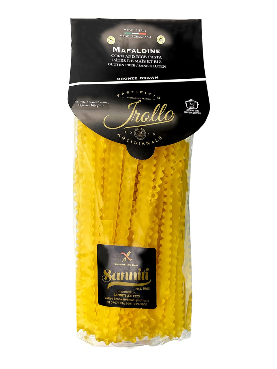 Sanniti Mafaldine raw pasta, gluten-free and artisanal, ready to boil.