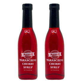 Sanniti Maraschino Cherry Syrup bottle front view for premium drinks