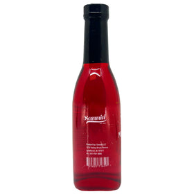Sanniti Maraschino Cherry Syrup label close-up highlighting authentic branding