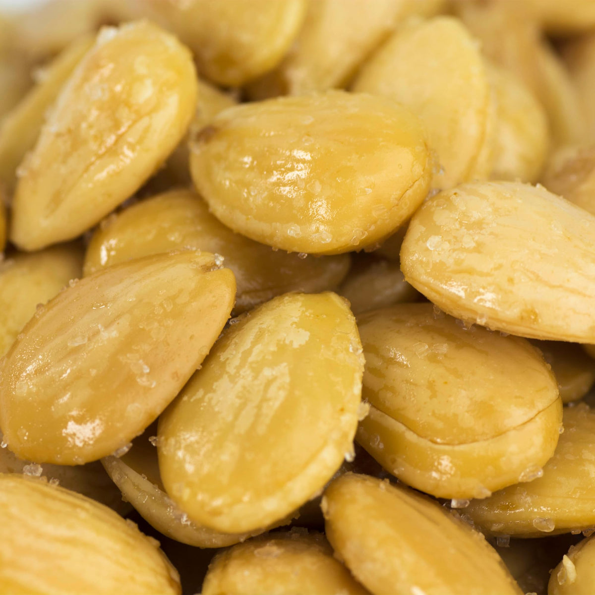 Sanniti marcona almonds on display, a Mediterranean-inspired nibble.