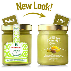 Creamy Sanniti Marullo spread close-up highlighting smooth texture for spreading.