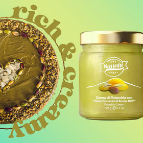 Italian gourmet craftsmanship of Sanniti Marullo Pistachio Spread.