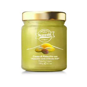 Sanniti Marullo Pistachio Spread packaging front showing premium Sicilian product.