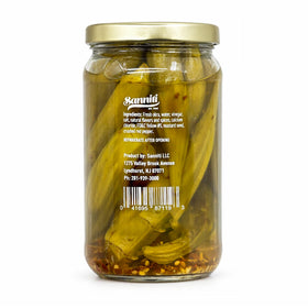 Sanniti okra on a charcuterie board adds a spicy bite.