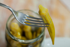 Sanniti okra as a salad topping for a zesty kick.