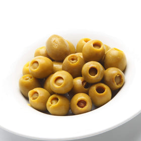 Sanniti olives stuffed with anchovies gourmet snack, perfect for cocktail hour.