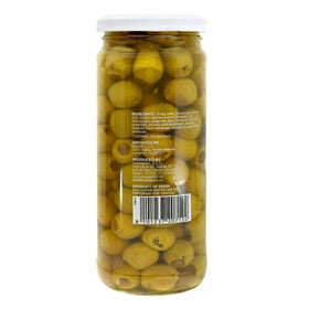 Sanniti olives stuffed with anchovies on a serving plate, elegant and convenient.