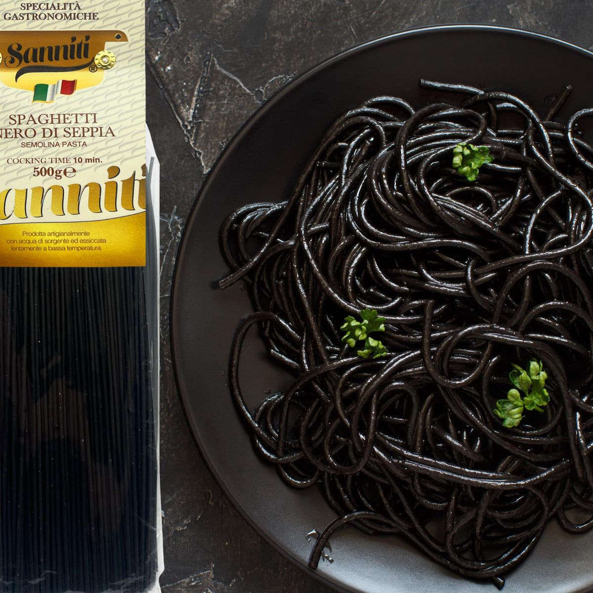 Sanniti two-pack 500g pasta bundle, convenient for home cooks.