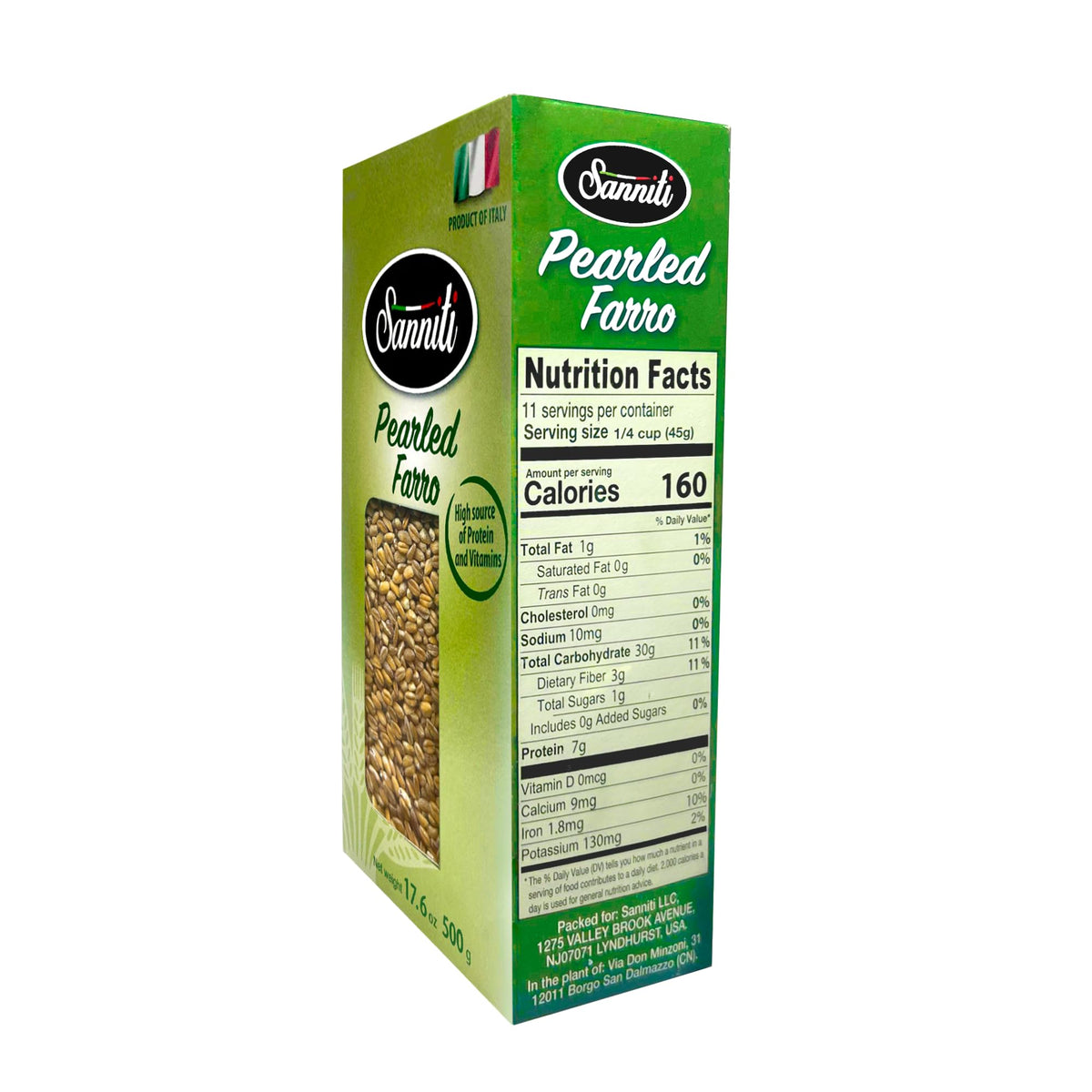 Sanniti pearled farro Perlato in a fresh salad with greens