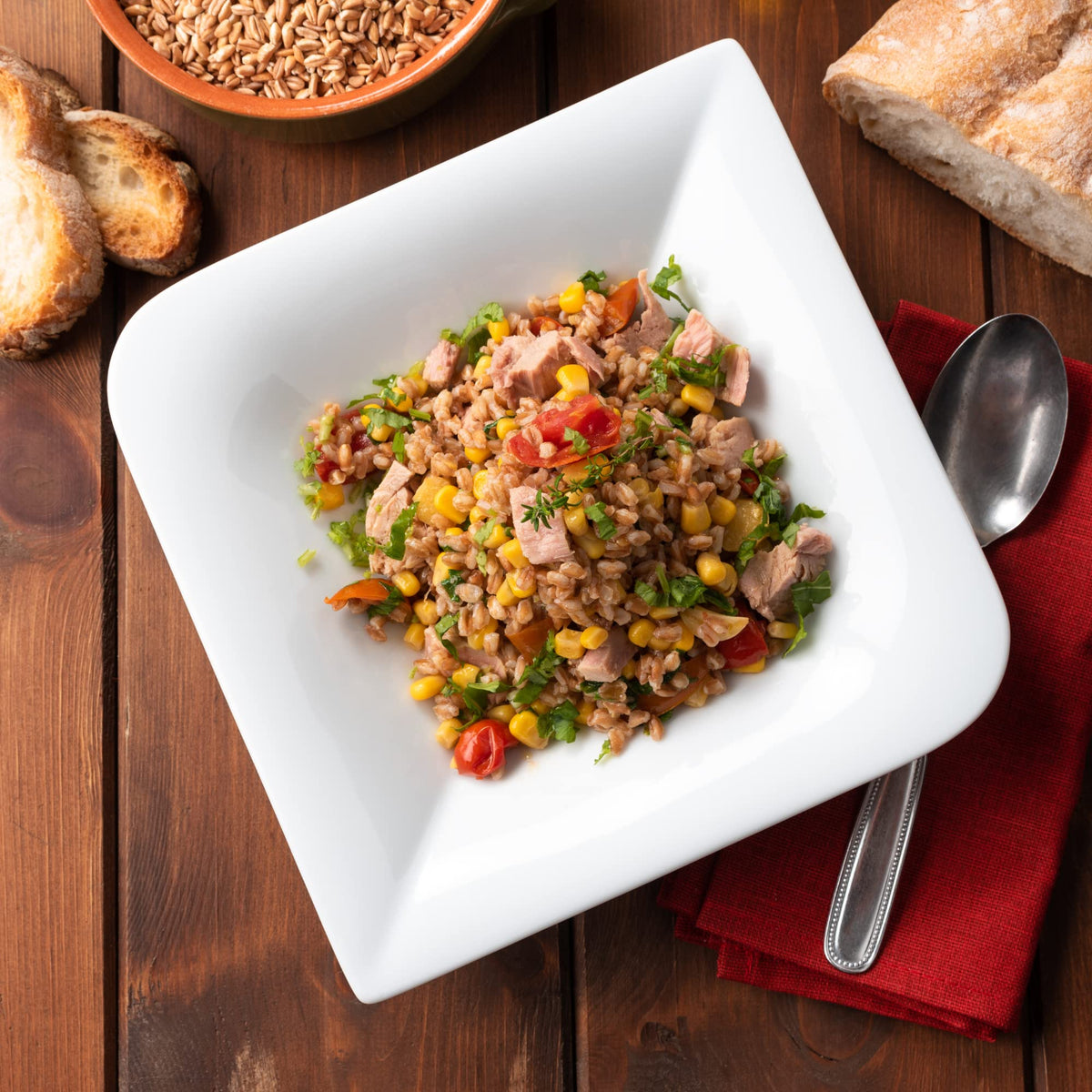 Serving suggestion: Sanniti farro with lemon and herbs