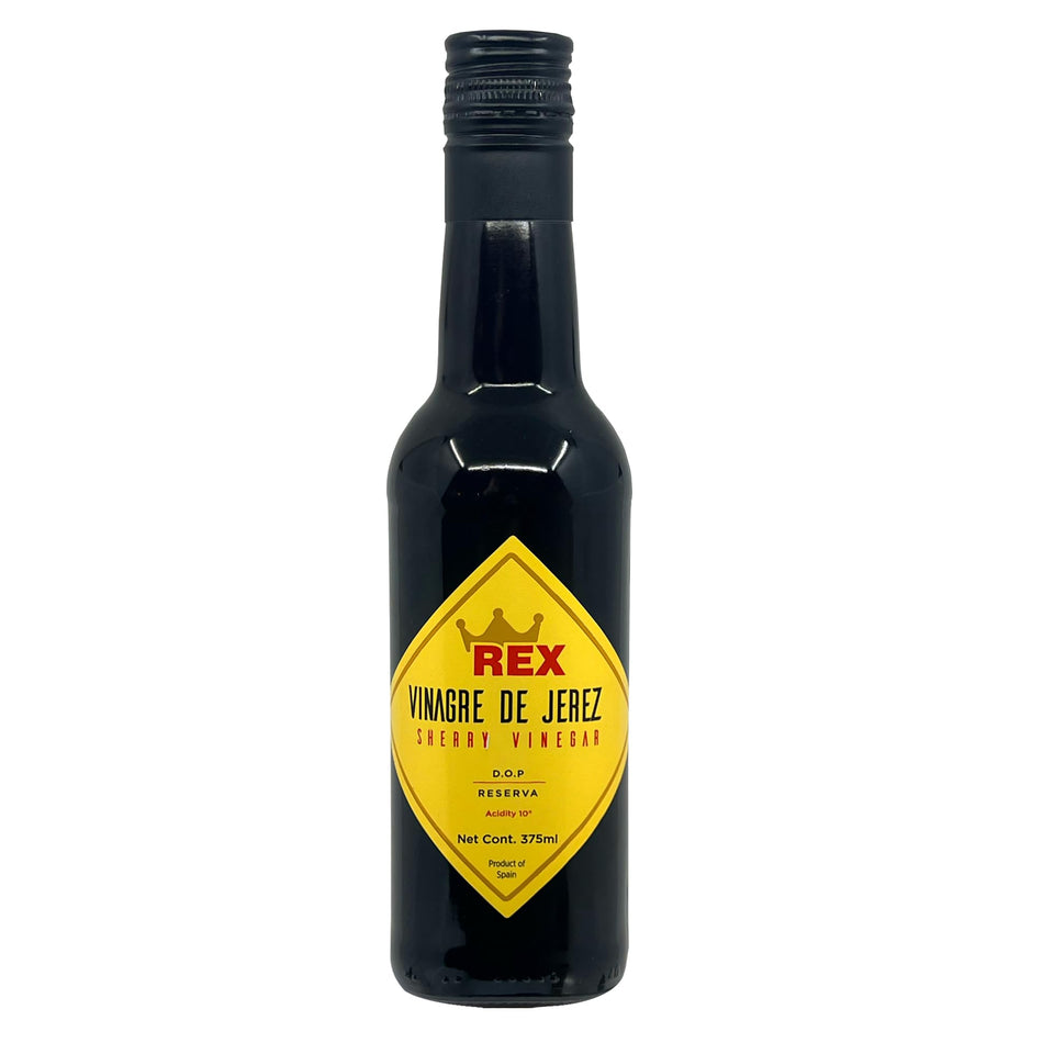 Sanniti REX Sherry Vinegar bottle ready for dressings and marinades.