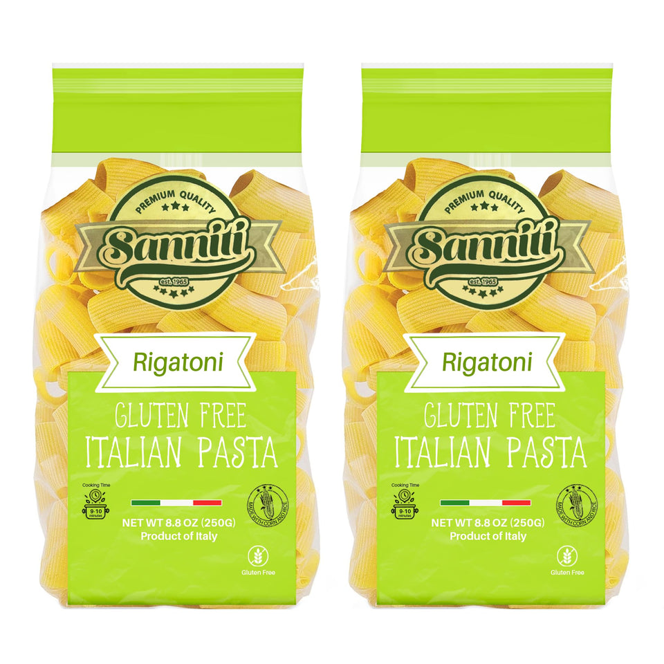 Sanniti rigatoni dry pasta pack for gluten-free meals