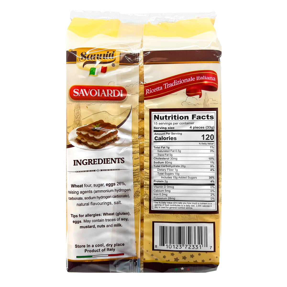 Sanniti Savoiardi 500g pack great for gatherings and baking