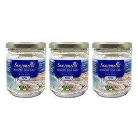 Sanniti Seasonello Sardinian sea salt jar with fine crystals for gourmet cooking